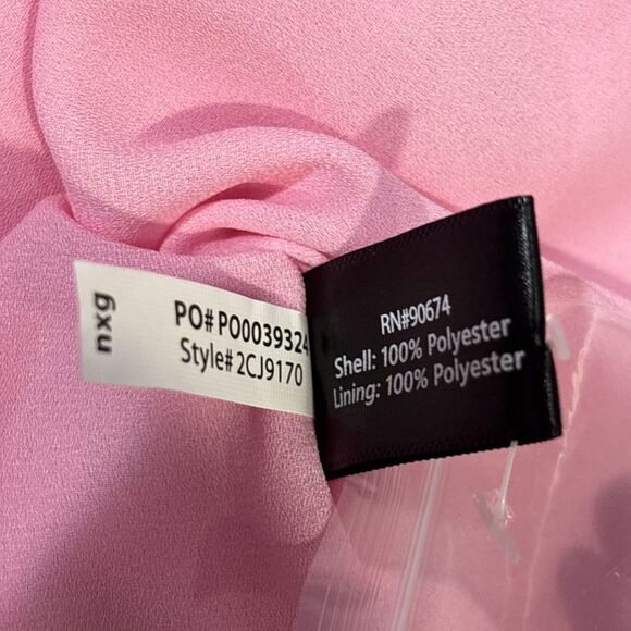 Boston Proper Blooming Outlines Print Button Up Ruffle Flounce Dress Pink 14 NWT - Picture 15 of 16